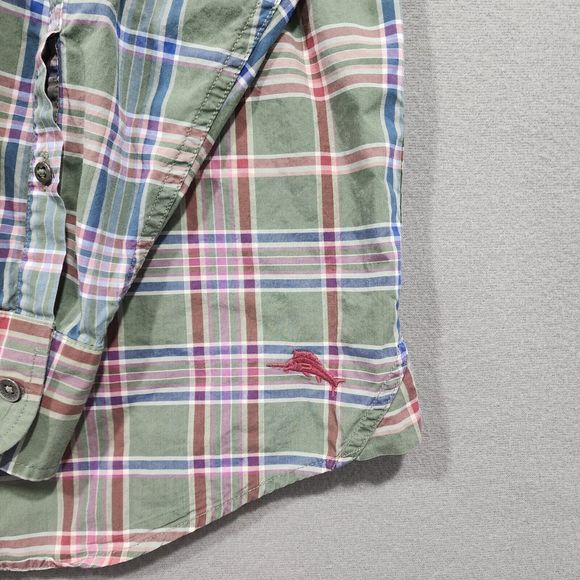 Tommy Bahama Shirt Mens Shirt XL Multicolor Plaid Long Sleeve - Picture 6 of 15